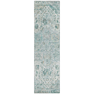 Piper Looms Chantille Global ACN2138 Teal Machine Washable Area Rug Runner Main Image