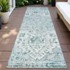 Piper Looms Chantille Global ACN2138 Teal Machine Washable Area Rug Runner Outdoor Lifestyle Image Feature
