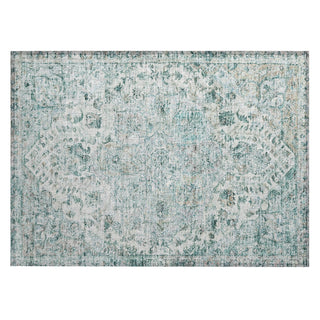 Piper Looms Chantille Global ACN2138 Teal Machine Washable Area Rug Scatter Main Image