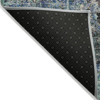 Piper Looms Chantille Global ACN2139 Green Machine Washable Area Rug Backing Image