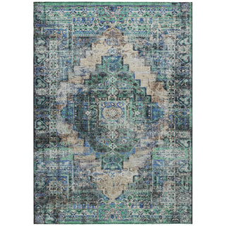 Piper Looms Chantille Global ACN2139 Green Machine Washable Area Rug main image