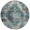 Piper Looms Chantille Global ACN2139 Green Machine Washable Area Rug Round Main Image