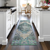 Piper Looms Chantille Global ACN2139 Green Machine Washable Area Rug Runner Lifestyle Image Feature