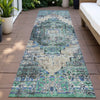 Piper Looms Chantille Global ACN2139 Green Machine Washable Area Rug Runner Outdoor Lifestyle Image Feature