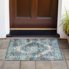 Piper Looms Chantille Global ACN2139 Green Machine Washable Area Rug Scatter Outdoor Lifestyle Image Feature