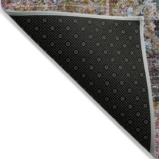 Piper Looms Chantille Global ACN2139 Pink Machine Washable Area Rug Backing Image