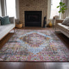Piper Looms Chantille Global ACN2139 Pink Machine Washable Area Rug Lifestyle Image Feature