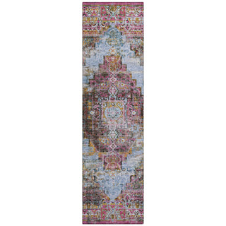 Piper Looms Chantille Global ACN2139 Pink Machine Washable Area Rug Runner Main Image