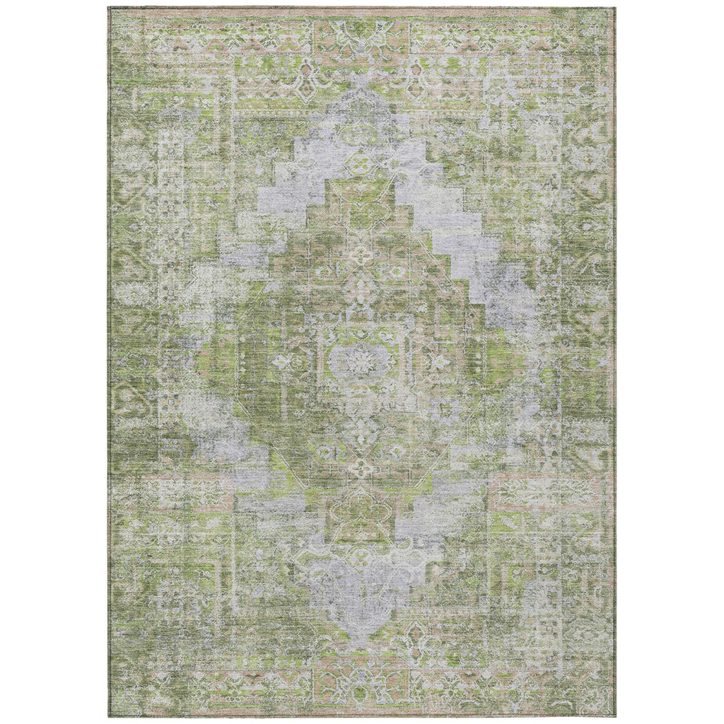 Piper Looms Chantille Global ACN2140 Aloe Machine Washable Area Rug main image