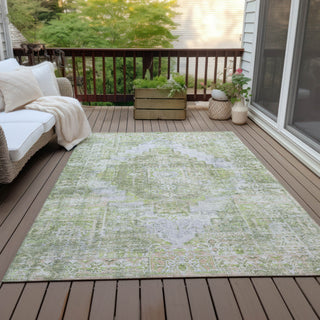 Piper Looms Chantille Global ACN2140 Aloe Machine Washable Area Rug Outdoor Lifestyle Image Feature