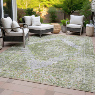 Piper Looms Chantille Global ACN2140 Aloe Machine Washable Area Rug Outdoor Lifestyle Image Feature