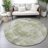 Piper Looms Chantille Global ACN2140 Aloe Machine Washable Area Rug Round Lifestyle Image Feature