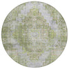 Piper Looms Chantille Global ACN2140 Aloe Machine Washable Area Rug Round Main Image