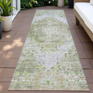 Piper Looms Chantille Global ACN2140 Aloe Machine Washable Area Rug Runner Outdoor Lifestyle Image Feature