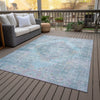 Piper Looms Chantille Global ACN2140 Blue Machine Washable Area Rug Outdoor Lifestyle Image Feature