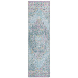 Piper Looms Chantille Global ACN2140 Blue Machine Washable Area Rug Runner Main Image