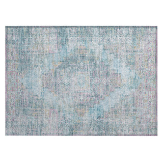 Piper Looms Chantille Global ACN2140 Blue Machine Washable Area Rug Scatter Main Image