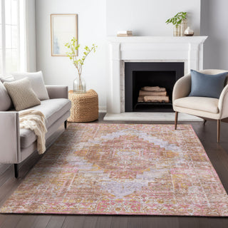 Piper Looms Chantille Global ACN2140 Blush Machine Washable Area Rug Lifestyle Image Feature