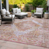 Piper Looms Chantille Global ACN2140 Blush Machine Washable Area Rug Outdoor Lifestyle Image Feature