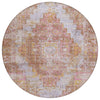 Piper Looms Chantille Global ACN2140 Blush Machine Washable Area Rug Round Main Image