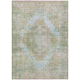 Piper Looms Chantille Global ACN2140 Green Machine Washable Area Rug main image