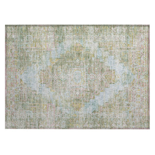 Piper Looms Chantille Global ACN2140 Green Machine Washable Area Rug Scatter Main Image