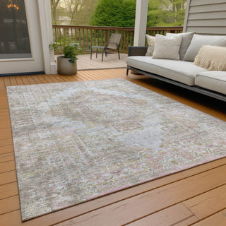 Piper Looms Chantille Global ACN2140 Taupe Machine Washable Area Rug Outdoor Lifestyle Image Feature