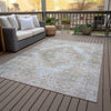 Piper Looms Chantille Global ACN2140 Taupe Machine Washable Area Rug Outdoor Lifestyle Image Feature