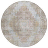 Piper Looms Chantille Global ACN2140 Taupe Machine Washable Area Rug Round Main Image