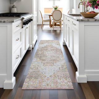 Piper Looms Chantille Global ACN2140 Taupe Machine Washable Area Rug Runner Lifestyle Image Feature
