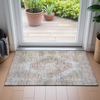 Piper Looms Chantille Global ACN2140 Taupe Machine Washable Area Rug Scatter Lifestyle Image Feature