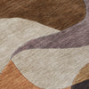 Piper Looms Chantille Abstract ACN2141 Chocolate Machine Washable Area Rug Swatch Image
