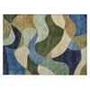 Piper Looms Chantille Abstract ACN2141 Green Machine Washable Area Rug Scatter Main Image