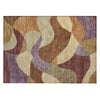 Piper Looms Chantille Abstract ACN2141 Paprika Machine Washable Area Rug Scatter Main Image