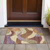 Piper Looms Chantille Abstract ACN2141 Paprika Machine Washable Area Rug Scatter Outdoor Lifestyle Image Feature