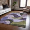 Piper Looms Chantille Abstract ACN2141 Purple Machine Washable Area Rug Lifestyle Image Feature