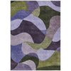 Piper Looms Chantille Abstract ACN2141 Purple Machine Washable Area Rug main image