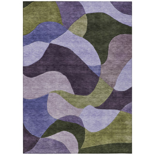 Piper Looms Chantille Abstract ACN2141 Purple Machine Washable Area Rug main image