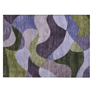 Piper Looms Chantille Abstract ACN2141 Purple Machine Washable Area Rug Scatter Main Image