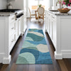 Piper Looms Chantille Abstract ACN2141 Teal Machine Washable Area Rug Runner Lifestyle Image Feature