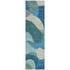Piper Looms Chantille Abstract ACN2141 Teal Machine Washable Area Rug Runner Main Image