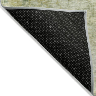 Piper Looms Chantille Abstract ACN2142 Aloe Machine Washable Area Rug Backing Image