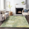 Piper Looms Chantille Abstract ACN2142 Aloe Machine Washable Area Rug Lifestyle Image Feature