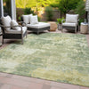 Piper Looms Chantille Abstract ACN2142 Aloe Machine Washable Area Rug Outdoor Lifestyle Image Feature