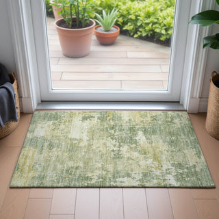 Piper Looms Chantille Abstract ACN2142 Aloe Machine Washable Area Rug Scatter Lifestyle Image Feature