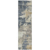 Piper Looms Chantille Abstract ACN2142 Blue Machine Washable Area Rug Runner Main Image
