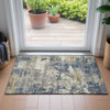 Piper Looms Chantille Abstract ACN2142 Blue Machine Washable Area Rug Scatter Lifestyle Image Feature