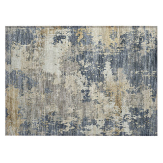 Piper Looms Chantille Abstract ACN2142 Blue Machine Washable Area Rug Scatter Main Image