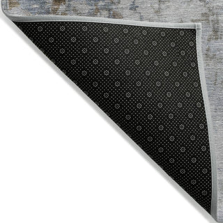 Piper Looms Chantille Abstract ACN2142 Chocolate Machine Washable Area Rug Backing Image