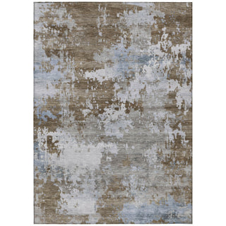 Piper Looms Chantille Abstract ACN2142 Chocolate Machine Washable Area Rug main image